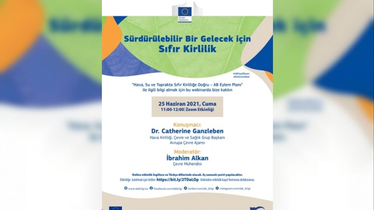 Avrupa Çevre Ajansının katılımıyla online etkinlik