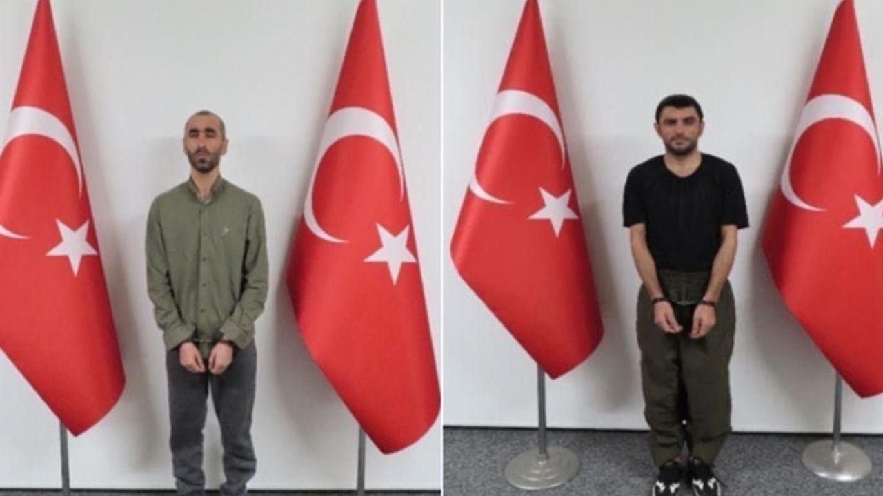 Kırmızı bültenle aranan PKK/KCK mensubu Çiçek ve Yıldırım yakalayarak Türkiye’ye getirildi