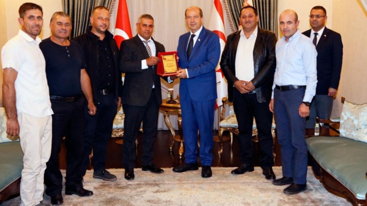 Tatar, Kıbrıs Türk Oto Elektrikçiler Birliği heyetini kabul etti