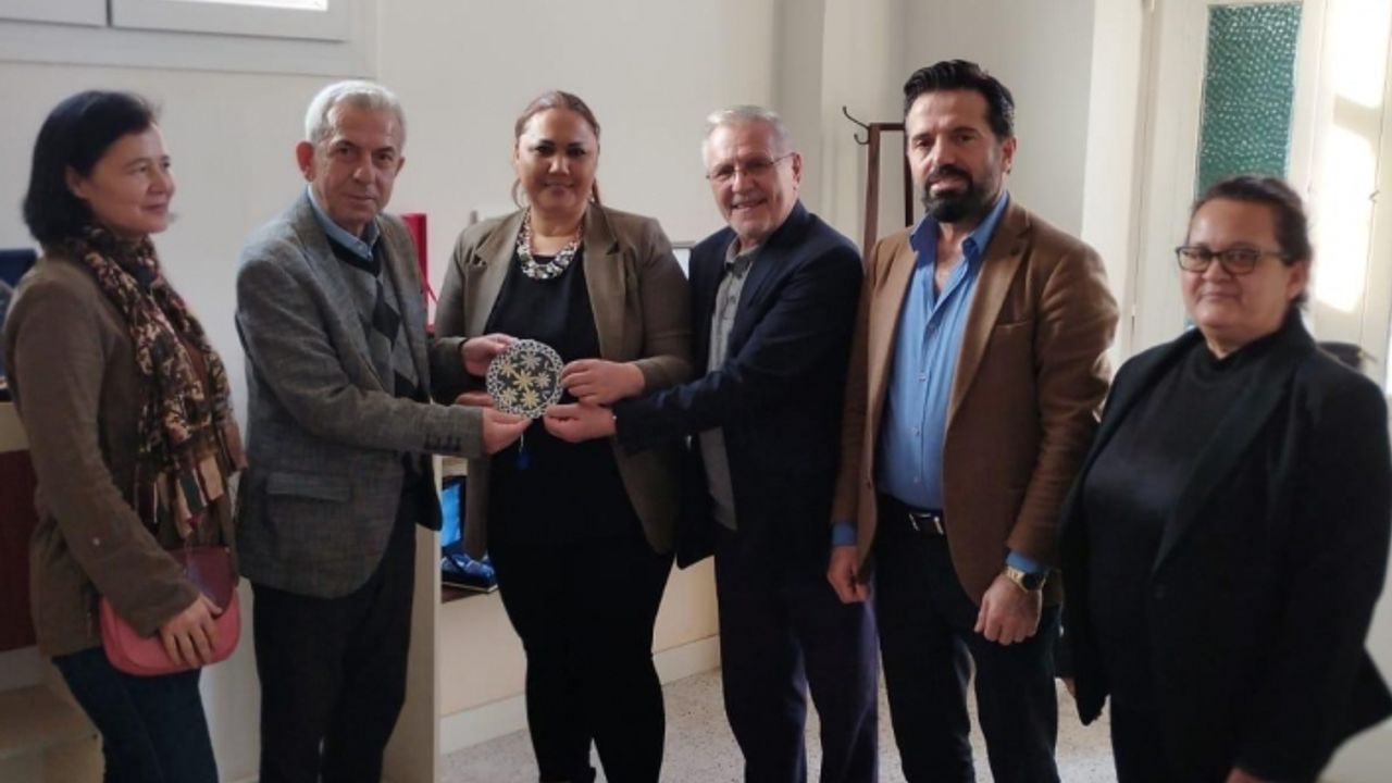 Londra merkezli iş insanlarından Lefke Yardım Derneği'ne ziyaret