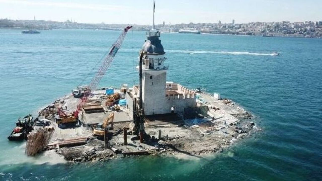 Açılışa günler kala Kız Kulesi'nin son hali