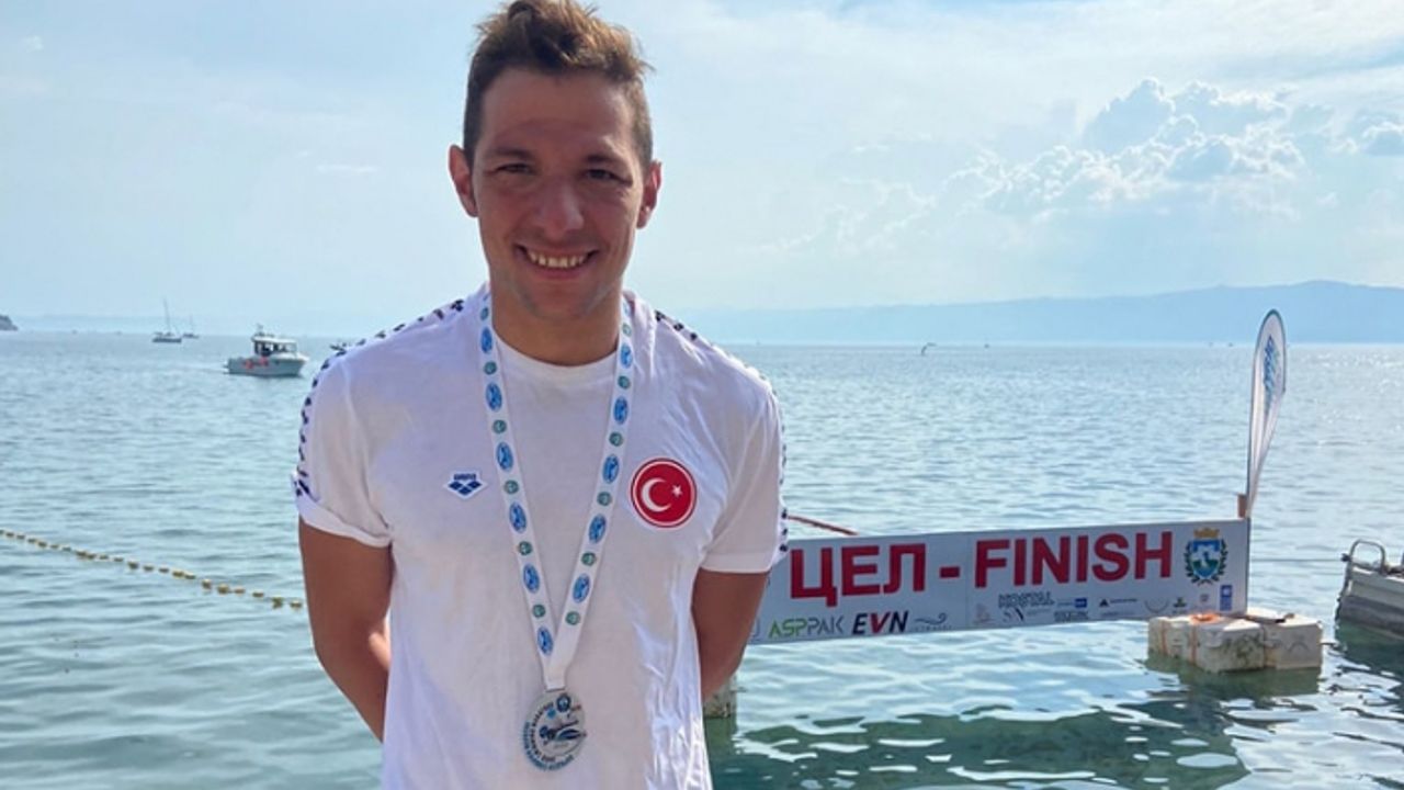 Doğukan Ulaç, Ohrid Yüzme Maratonu'nda dördüncü oldu