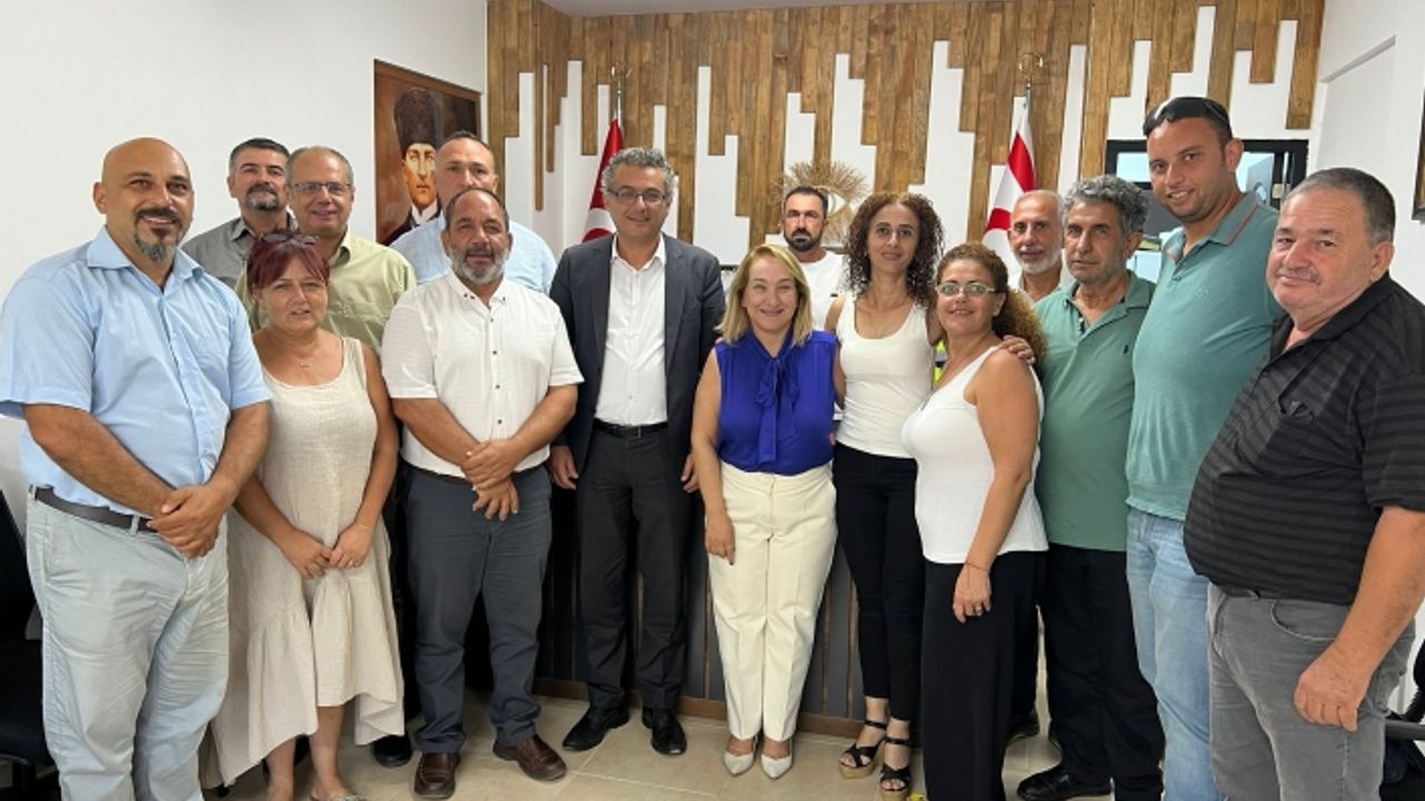 CTP heyeti, Muhtarlar Birliği’ni ziyaret etti