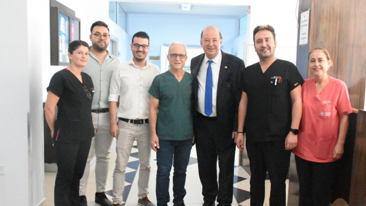 Dinçyürek, Gazimağusa’daki bazı özel hastaneleri ziyaret etti
