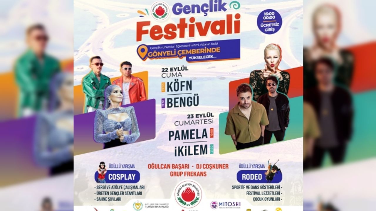 Gönyeli-Alayköy Gençlik Festivali bu yıl 22-23 Eylül’de yapılacak