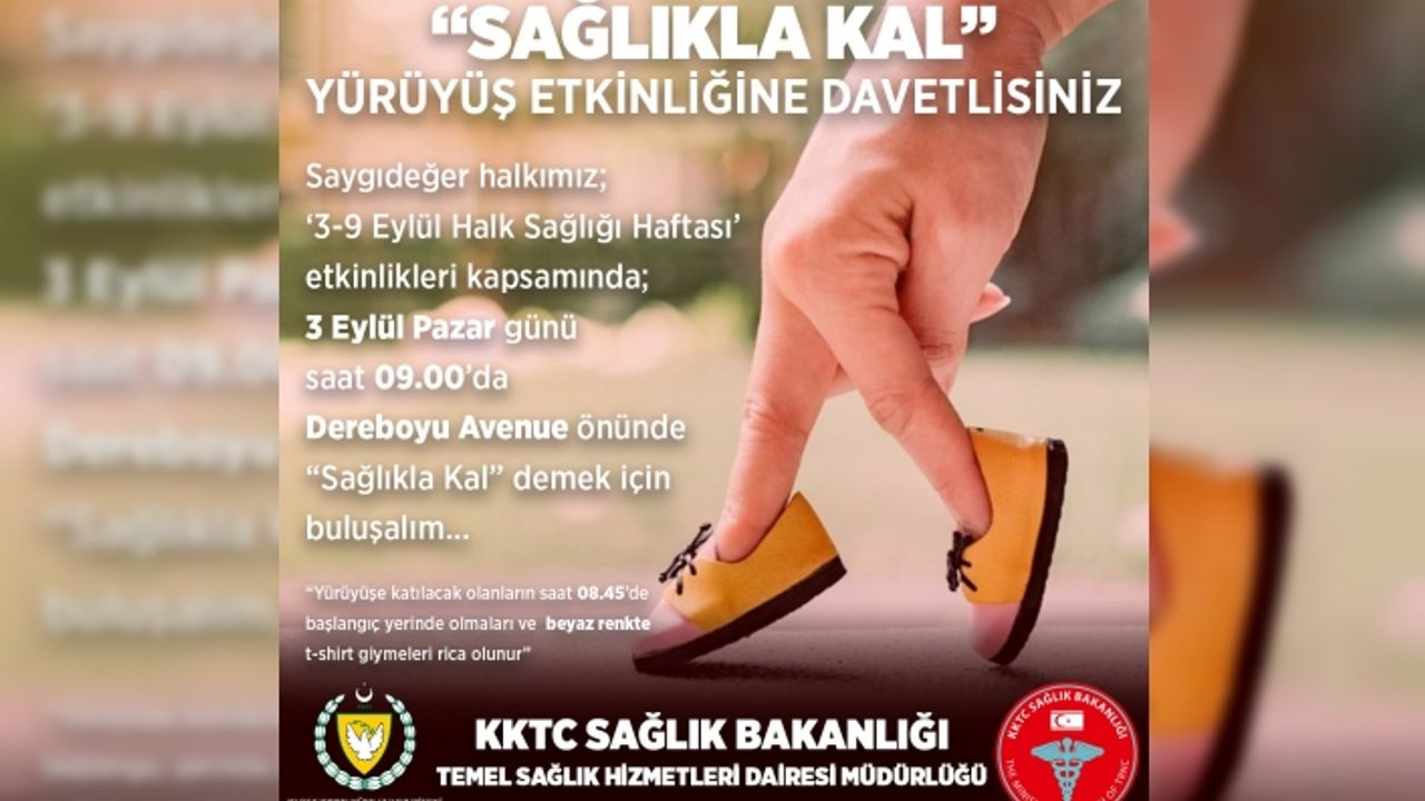 Halk Sağlığı Haftası yarın "Sağlıkla Kal" yürüyüşüyle başlıyor