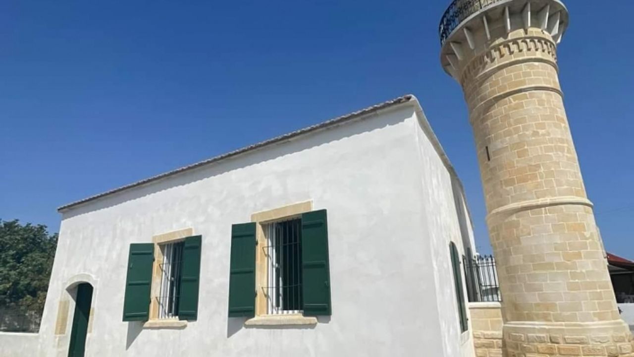 Larnaka’daki Vuda Caminin koruma çalışmaları tamamlandı
