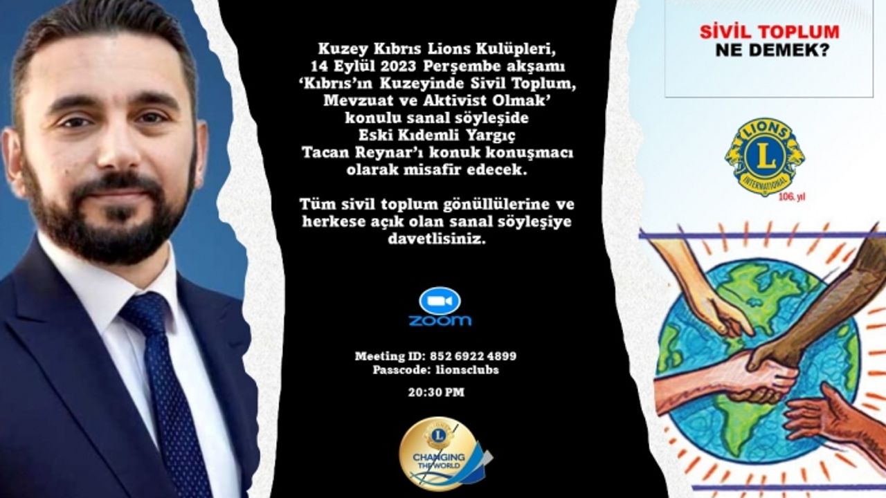 Reynar, Perşembe akşamı sanal söyleşide konuk olacak