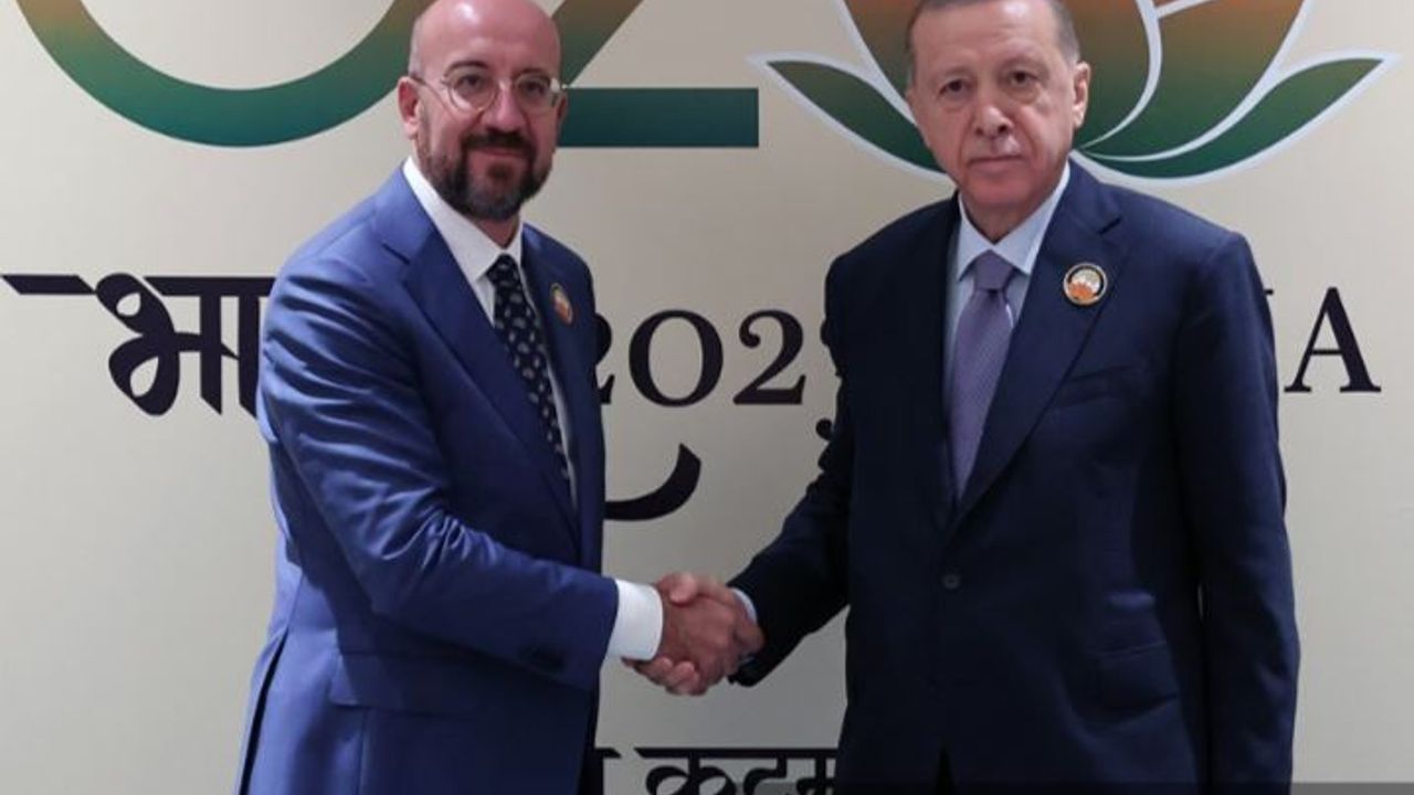 Türkiye Cumhurbaşkanı Erdoğan AB Konseyi Başkanı Charles Michel'i kabul etti