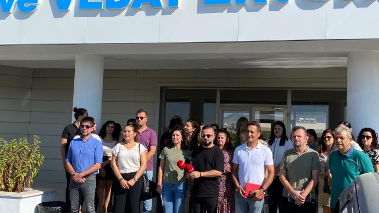 KTOEÖS, Meral ve Vedat Ertüngü Lisesi önünde basın açıklaması yaptı, eylem gerekçelerini anlattı