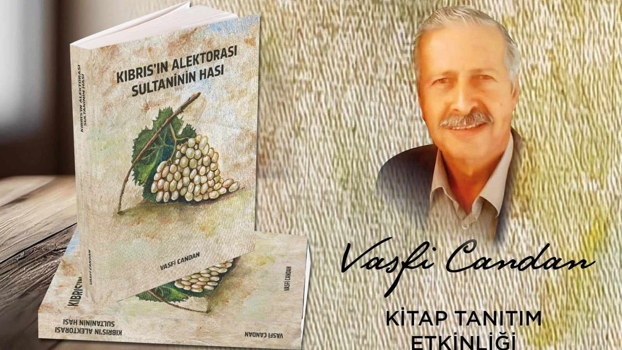 Vasfi Candan’ın “Kıbrıs’ın Alektorası, Sultaninin Hası” adlı kitabı perşembe akşamı tanıtılacak