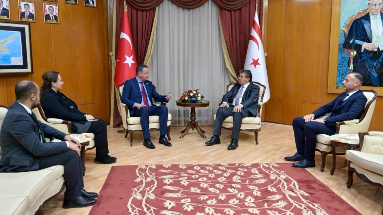 Üstel, TİKA Başkanı Kayalar ve TİKA Lefkoşa Ofis Koordinatörü Özcan’ı kabul etti