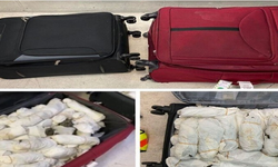 Larnaka Havalimanı'nda yaklaşık 43 kilo uyuşturucu