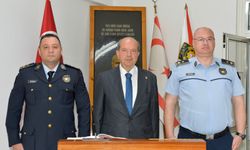 Cumhurbaşkanı Tatar, Girne Polis Müdürlüğü’nü ziyaret etti