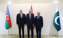 Erdoğan, Azerbaycan Cumhurbaşkanı Aliyev ve Pakistan Başbakanı Şerif ile üçlü toplantı yaptı