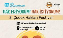 “3. Çocuk Hakları Festivali” 9 Kasım'da Lefkoşa Kızılbaş Parkı’nda yapılacak