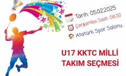 U17 KKTC Milli Takım secmesi yapılıyor