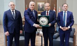 Tatar, Azerbaycan Kıbrıs Dostluk Cemiyeti Başkanı ve beraberindeki heyeti kabul etti