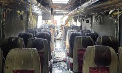 Girne – Lefkoşa ana yolunda seyreden otobüste yangın...