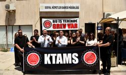 KTAMS, Sosyal Hizmetler Dairesi’nin tüm birimlerinde iki saatlik uyarı grevi yaptı