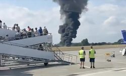 Essex bölgesinde Londra Southend Havalimanı’nda küçük uçak düştü