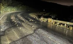 Girne-Değirmenlik anayolunda toprak kayması ve sis