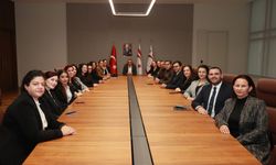 Cumhurbaşkanı Erhürman, DAÜ Hukuk Fakültesi Dekanı Alibaba ve beraberindeki heyeti kabul etti