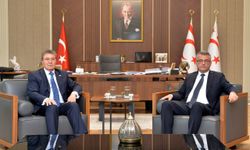 Cumhurbaşkanı Erhürman, Başbakan Üstel'i kabul etti