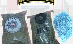 Polisten “Kangal Operasyonu”… Lokmacı’da 1,5 kilo hintkeneviri, hap ve toz madde ele geçirildi