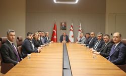 Cumhurbaşkanı Erhürman Mersin Ticaret ve Sanayi Odasını kabul etti