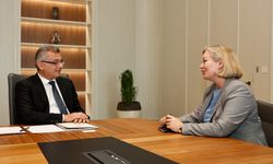 Erhürman, Finlandiya Büyükelçisi’ni kabul etti