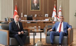 Cumhurbaşkanı Erhürman, TC Lefkoşa Büyükelçisi Başçeri’yi kabul etti