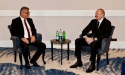 Cumhurbaşkanı Tufan Erhürman, Azerbaycan Cumhurbaşkanı İlham Aliyev ile görüştü