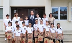 Başçeri, Şehit Yalçın İlkokulu öğrencilerini kabul etti: "Çocuklar, geleceğin teminatıdır"