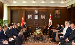 Başbakan Üstel, Türkiye İçişleri Bakanı Çiftçi’yi kabul etti