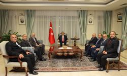 MÜSİAD KKTC heyeti, Cumhurbaşkanı Yardımcısı Cevdet Yılmaz ile bir araya geldi