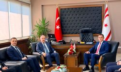 İçişleri Bakanı Oğuz, TC Emniyet Genel Müdürü Ali Fidan’ı kabul etti