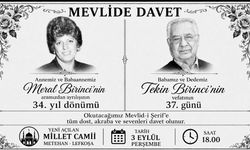 Tekin Birinci ve Meral Birinci dualarla anılacak