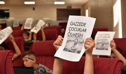 Çocuklar, Meclis kürsüsünden “Gazze’deki çocuklar ölmesin” çağrısı yaptı