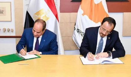 Güney Kıbrıs ile Mısır ortak bir bildiriye imza koydu