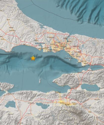 Marmara'da 3.8 büyüklüğünde deprem meydana geldi