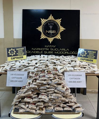 Hatay'da 600 bin uyuşturucu hap ele geçirildi