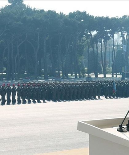 TC Cumhurbaşkanı Erdoğan, Bakü'de Zafer Günü Töreni'nde konuştu