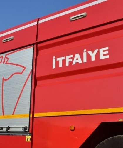 Girne-Lefkoşa ana yolunda araç yangını