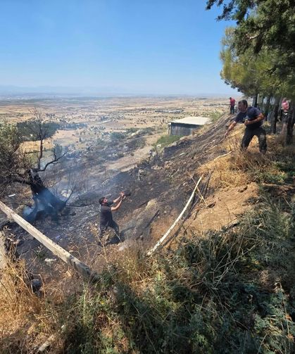 Taşkent Doğa Parkı yakınlarındaki yangın söndürüldü