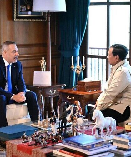 Türkiye Dışişleri Bakanı Fidan, Endonezya Cumhurbaşkanı Prabowo Subianto tarafından kabul edildi