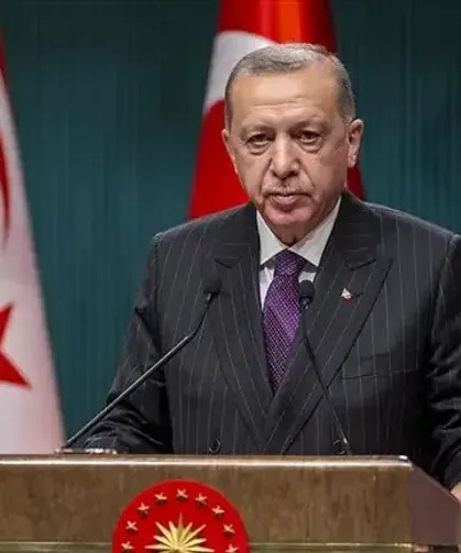 Erdoğan: "Kıbrıs Türk halkını haklı mücadelesinde asla yalnız bırakmayacağız"