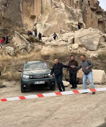 Kapadokya'da çöken peribacasında üç kişi hayatını kaybetti
