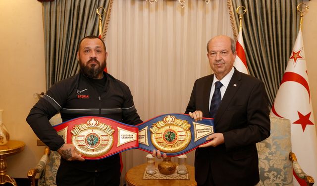 Tatar, milli boksör Metin Turunç’u kabul etti