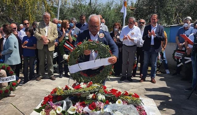 BKP, Kostas Mişaulis ve Derviş Ali Kavazoğlu için düzenlenen törenlere katıldı